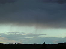 Nimbostratus virga.